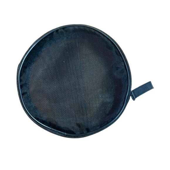 Sephora mesh round makeup bag black 7” - Picture 1 of 3